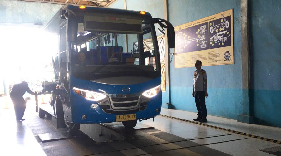 Pemko Banjarbaru Buka Layanan Mudik Gratis, Armada Bus Diuji Kelaikan Jalan